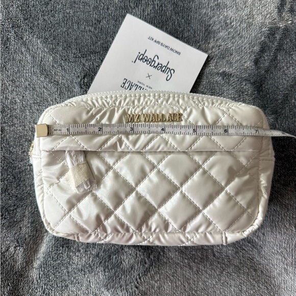 MZ Wallace White Quilted Crossbody/Belt Bag Supergoop! Collab - Picture 5 of 6